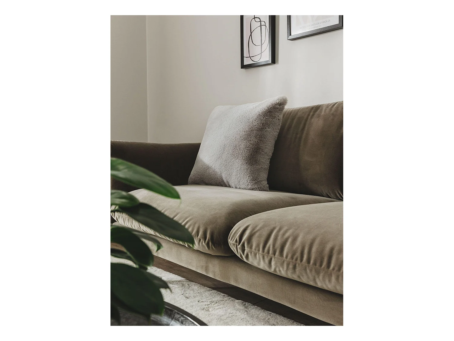 Housse de coussin Dave Gris 45x45 cm