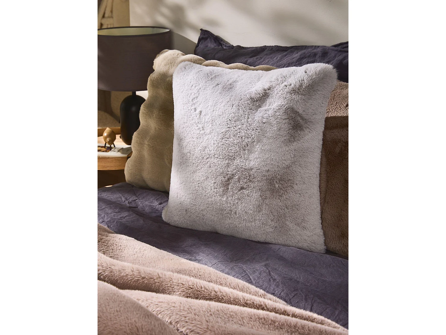 Housse de coussin Dave Gris 45x45 cm