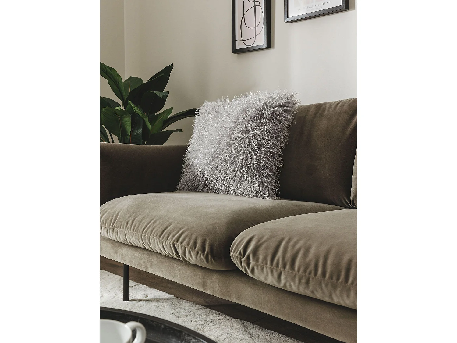 Housse de coussin Oscar Gris 45x45 cm