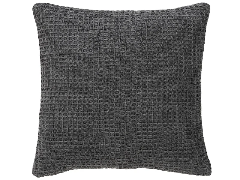 Housse de coussin Amalia Gris foncé 45x45 cm