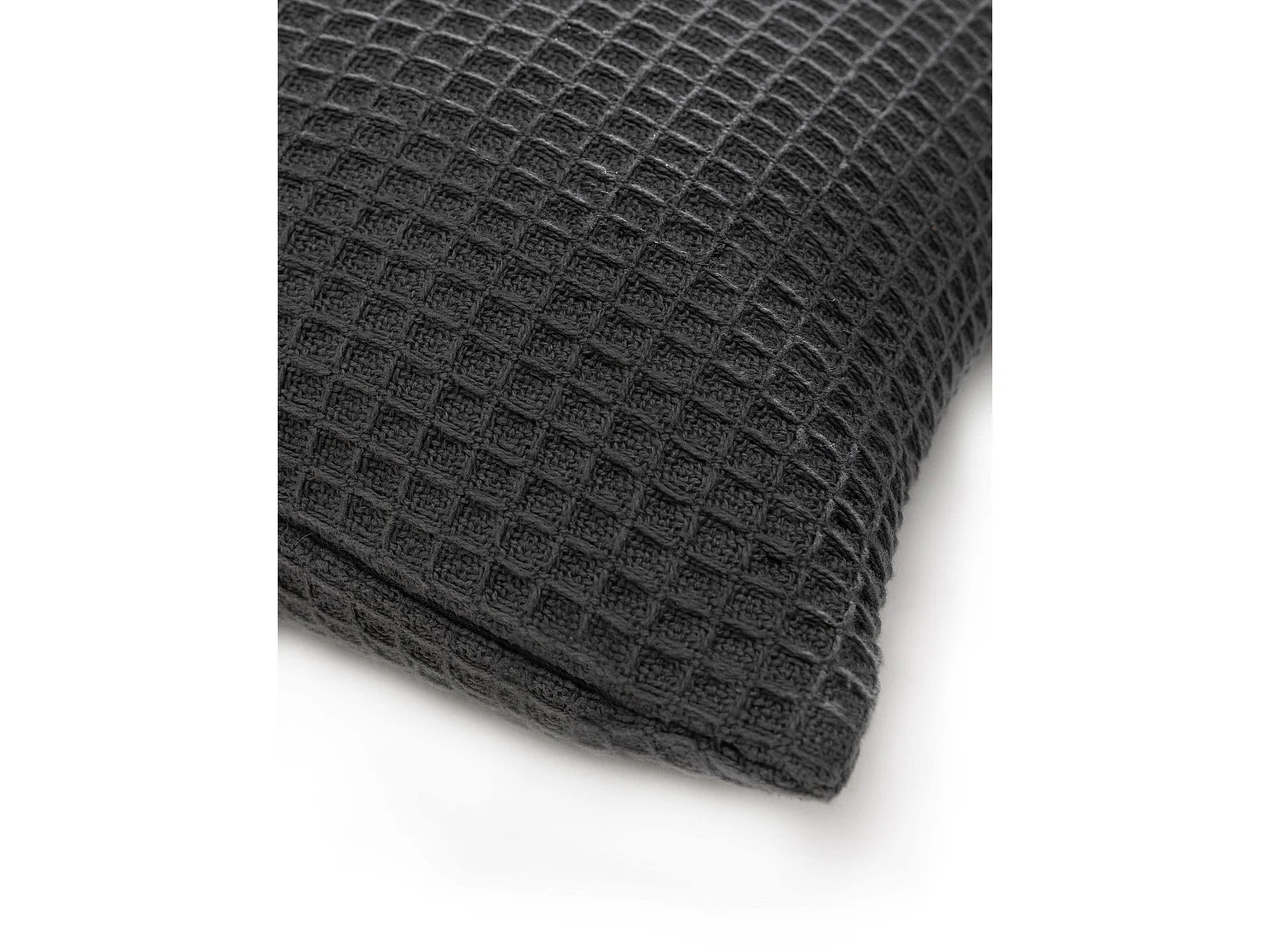 Housse de coussin Amalia Gris foncé 45x45 cm