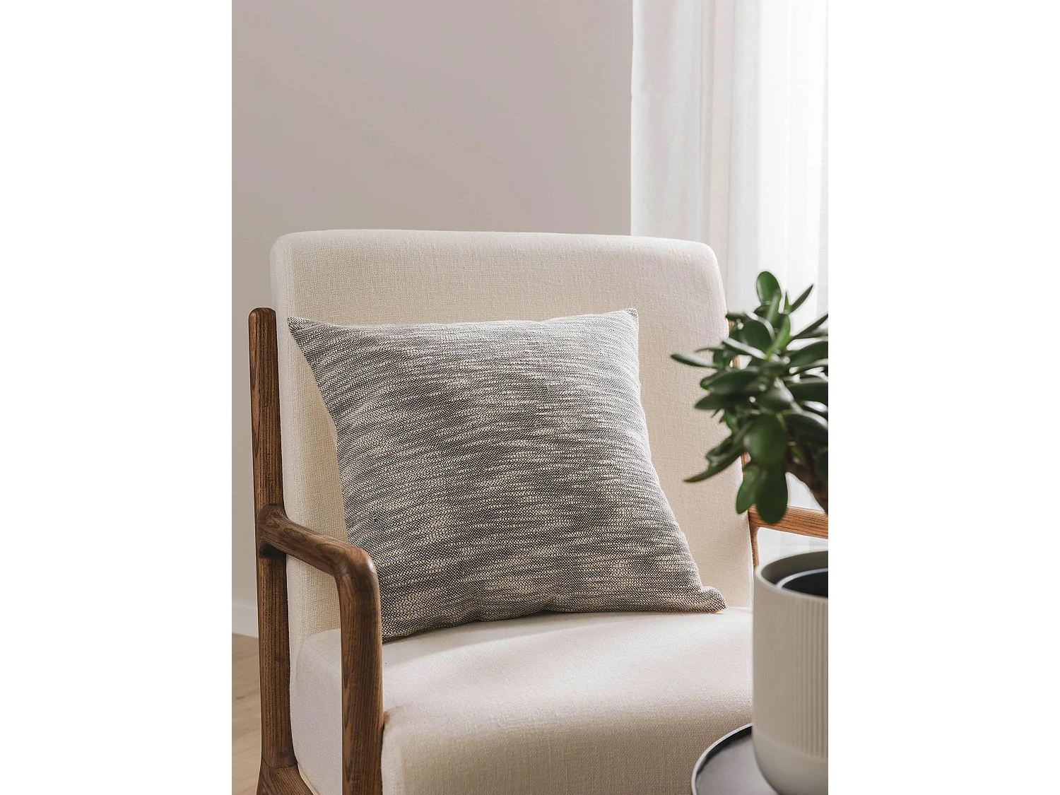 Housse de coussin Nadia Gris 45x45 cm