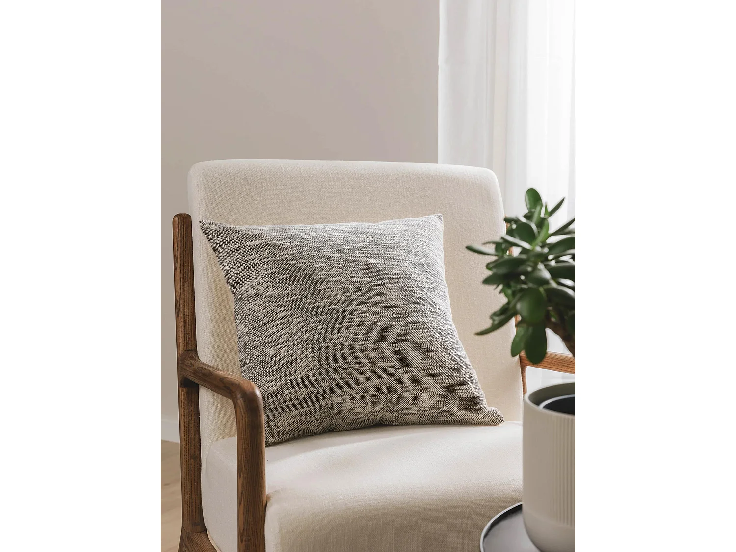 Housse de coussin Nadia Gris 45x45 cm