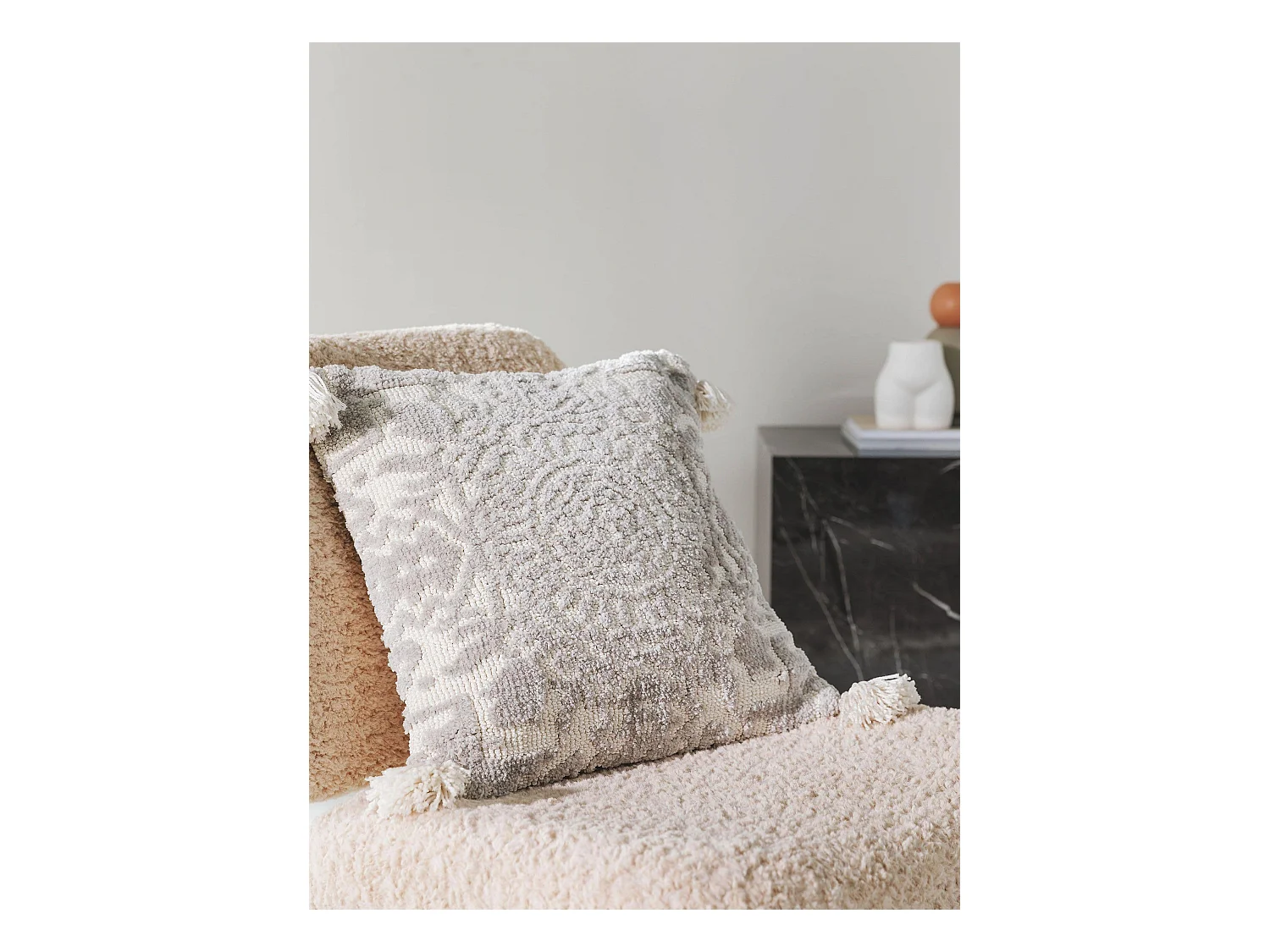 Housse de coussin Elias Gris 45x45 cm