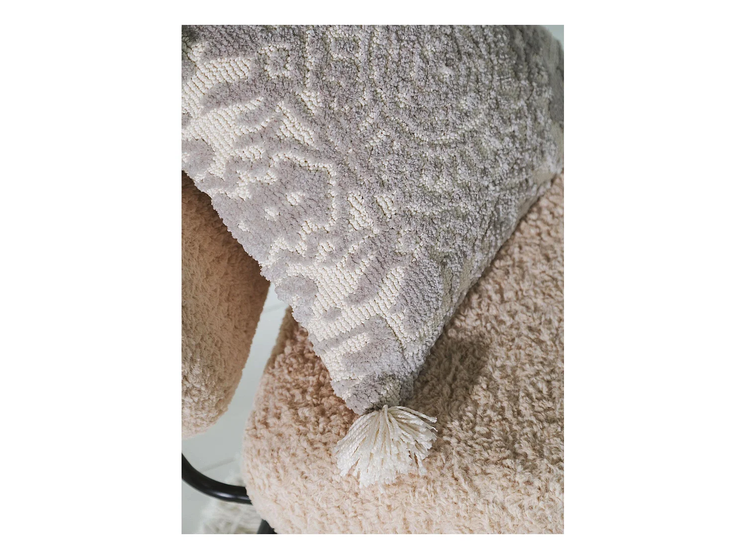 Housse de coussin Elias Gris 45x45 cm