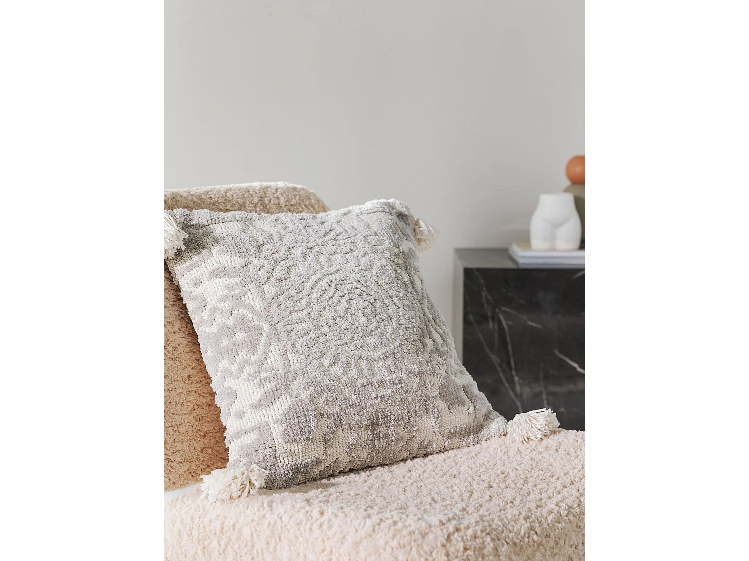 Housse de coussin Elias Gris 45x45 cm