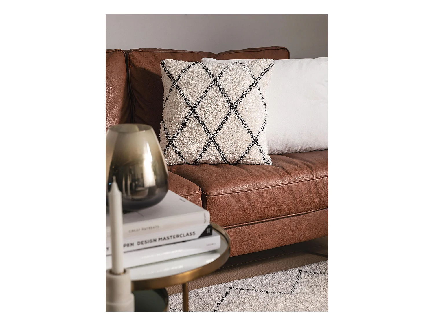 Housse de coussin Naomi Crème 45x45 cm