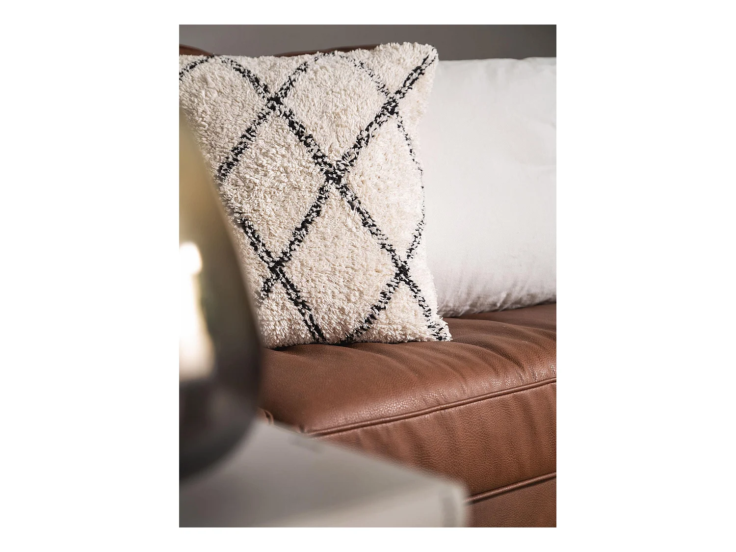 Housse de coussin Naomi Crème 45x45 cm