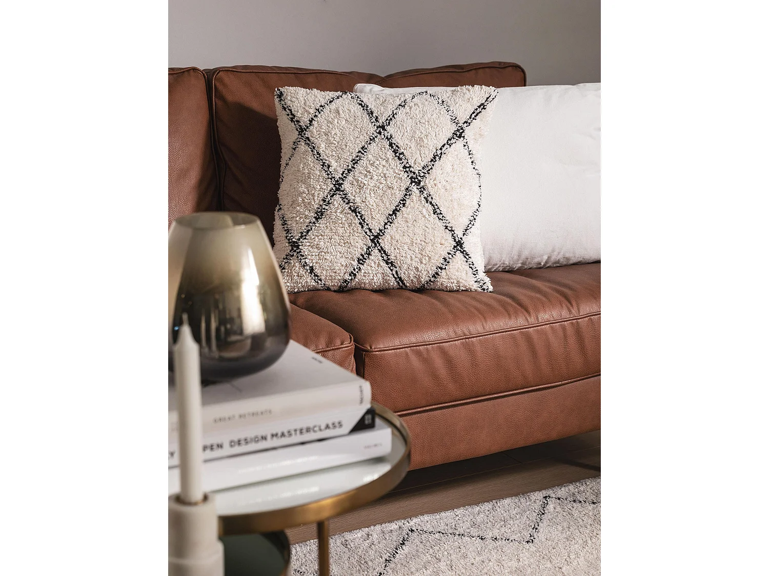 Housse de coussin Naomi Crème 45x45 cm