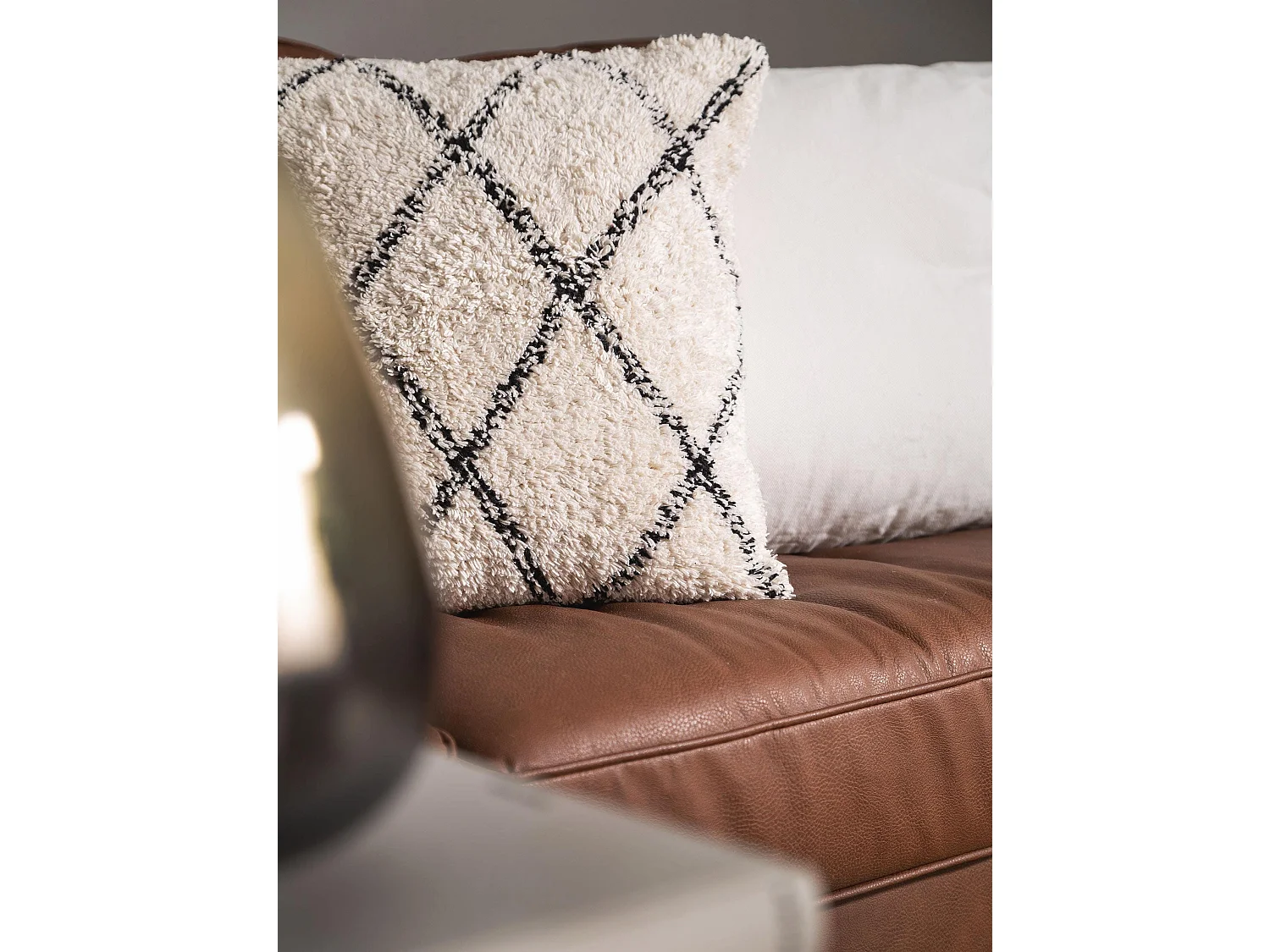 Housse de coussin Naomi Crème 45x45 cm