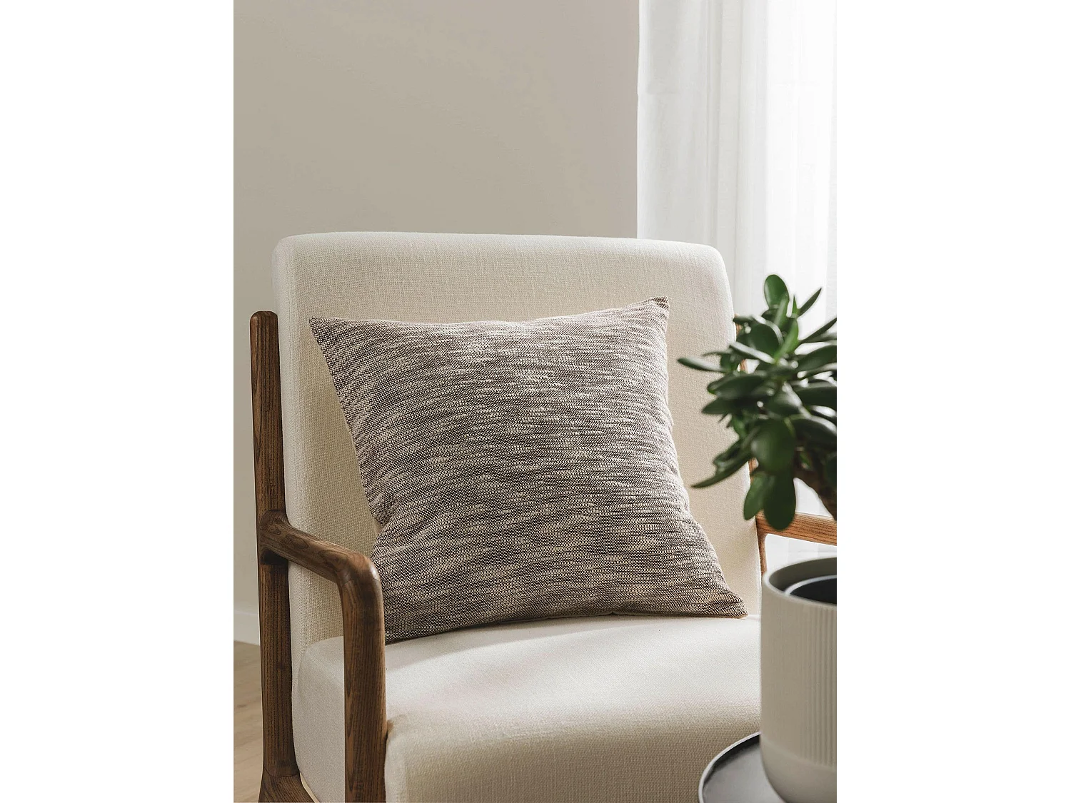 Housse de coussin Nadia Marron 45x45 cm