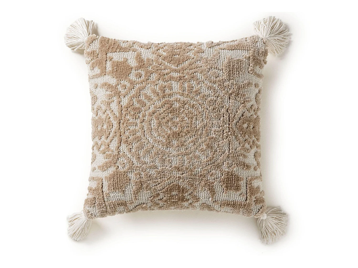 Housse de coussin Elias Beige 45x45 cm