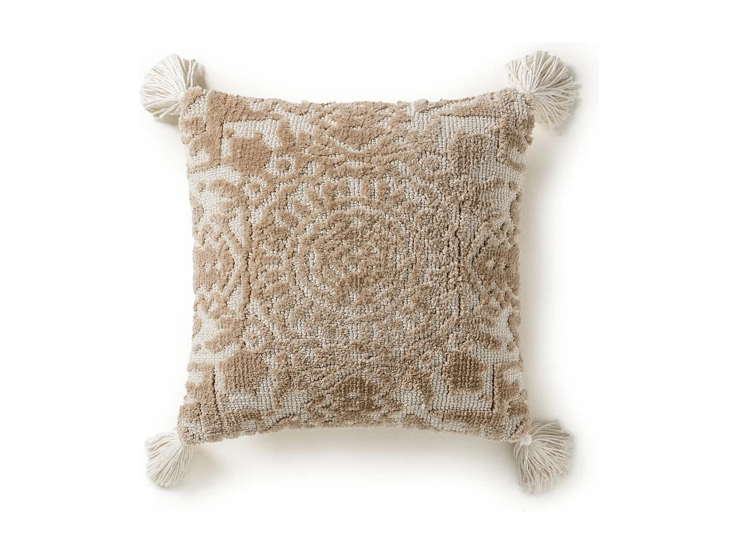 Housse de coussin Elias Beige 45x45 cm