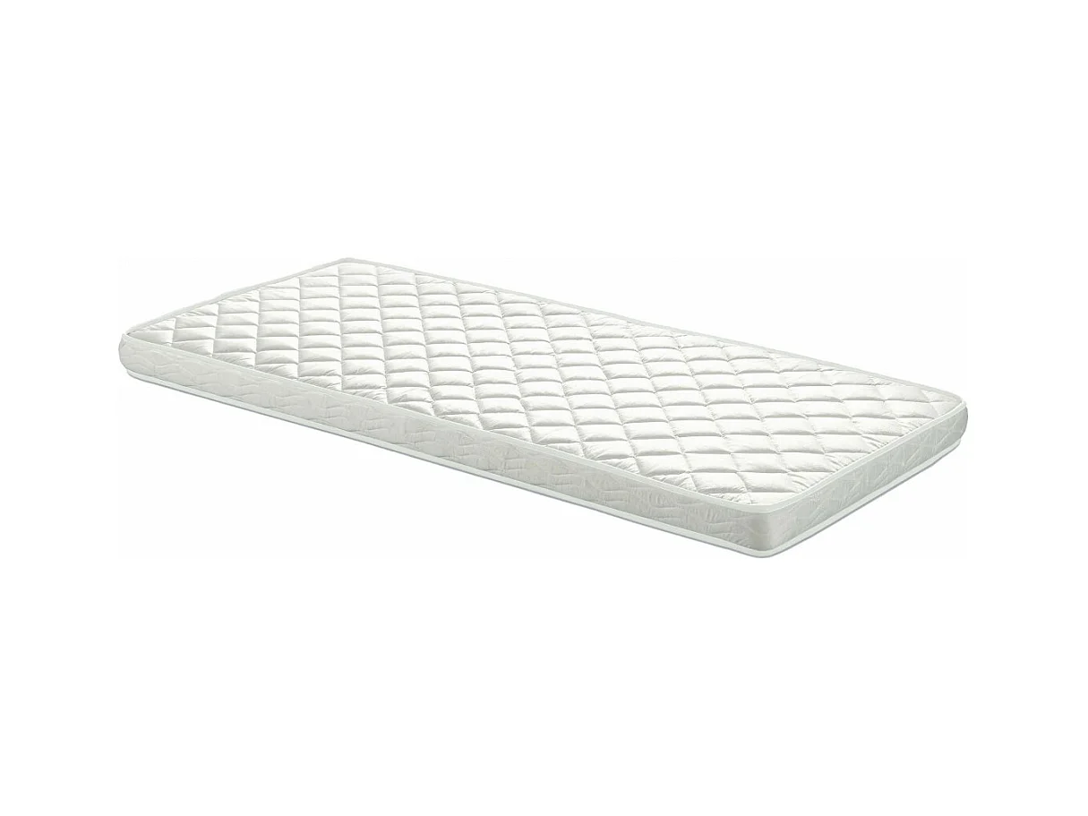 FLITT - Lit au Sol 90x200cm en Pin Forme Tipi + Matelas