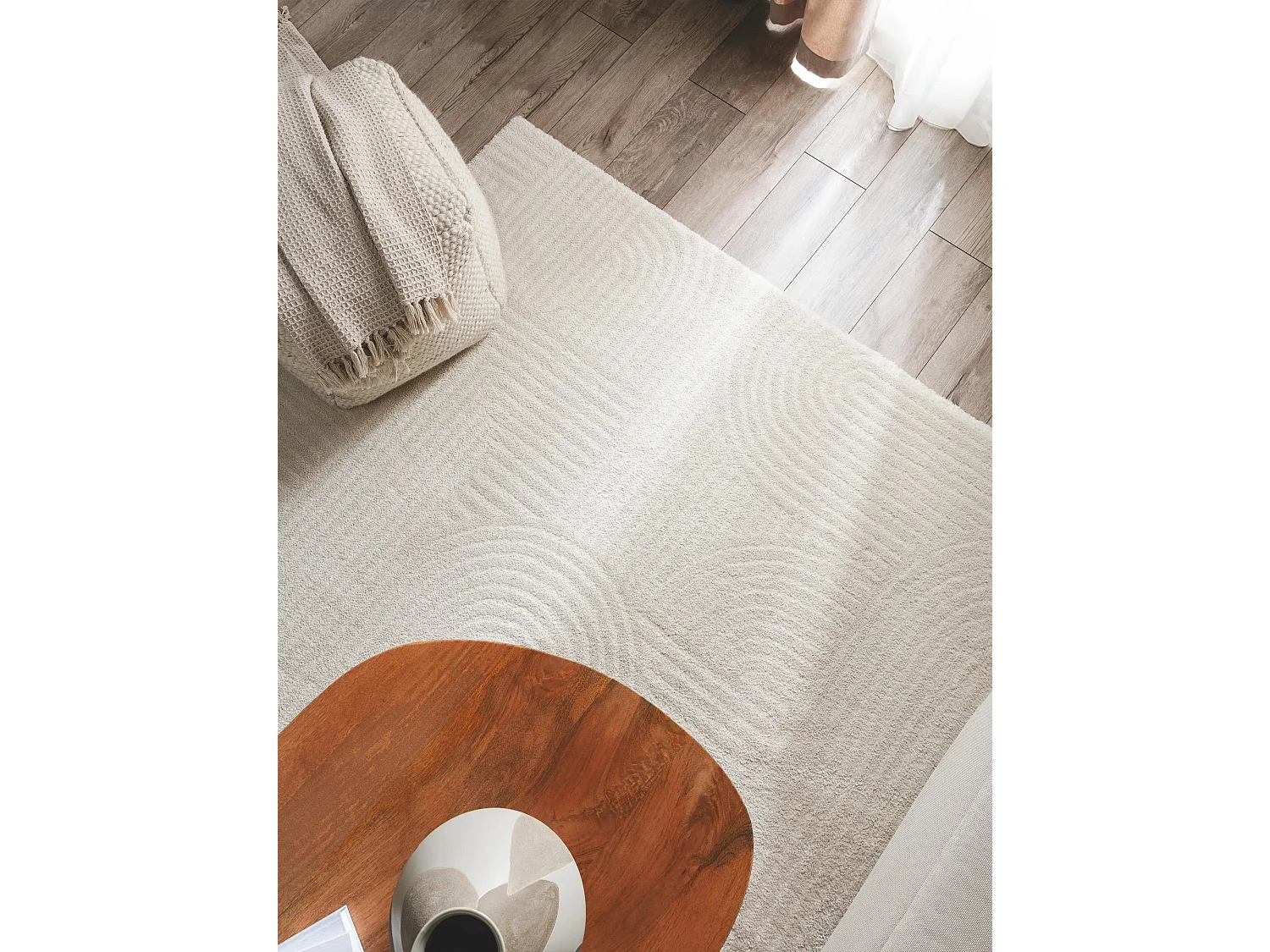 Tapis Tacoma Crème 240x340 cm