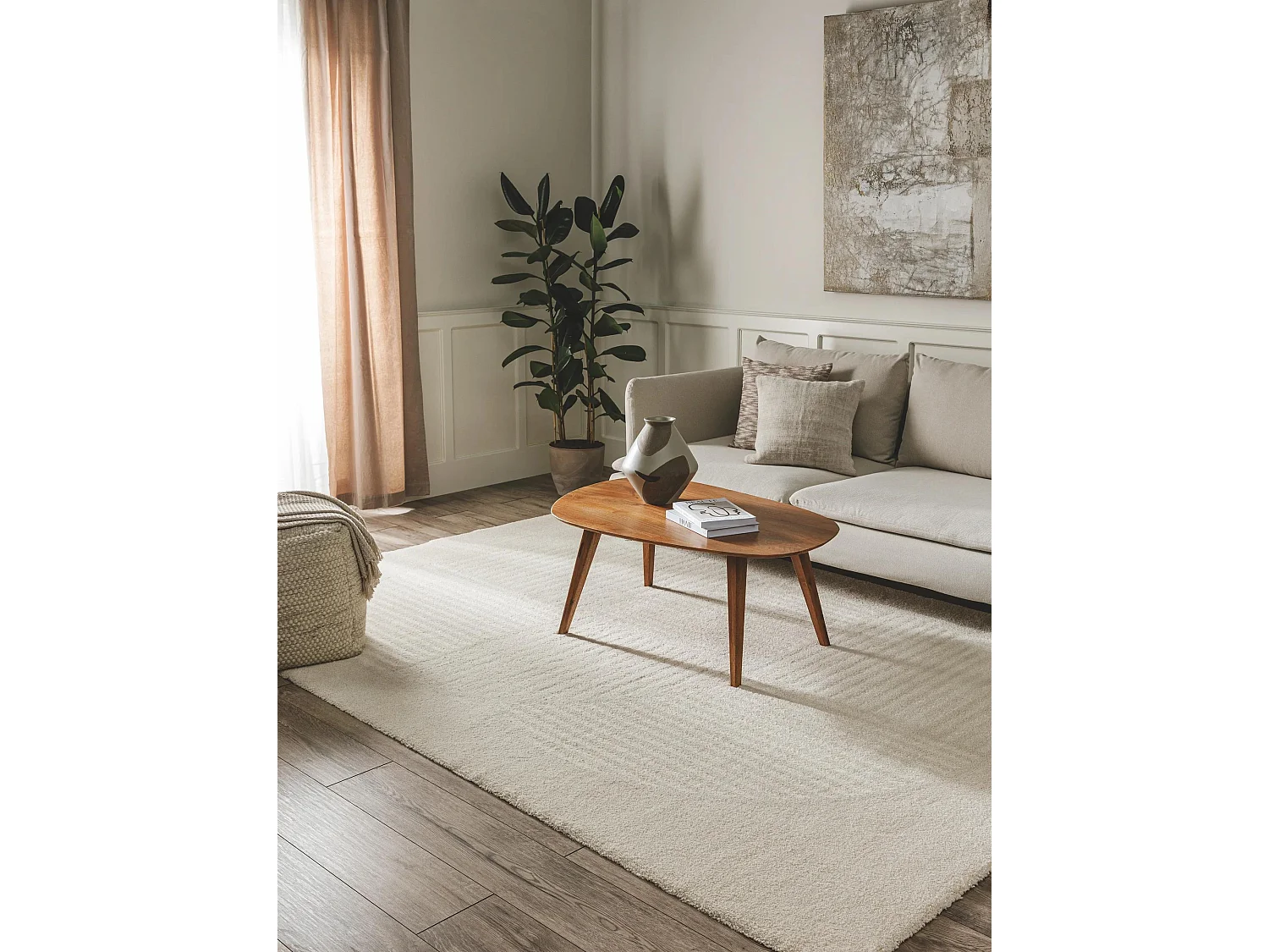 Tapis Tacoma Crème 200x290 cm