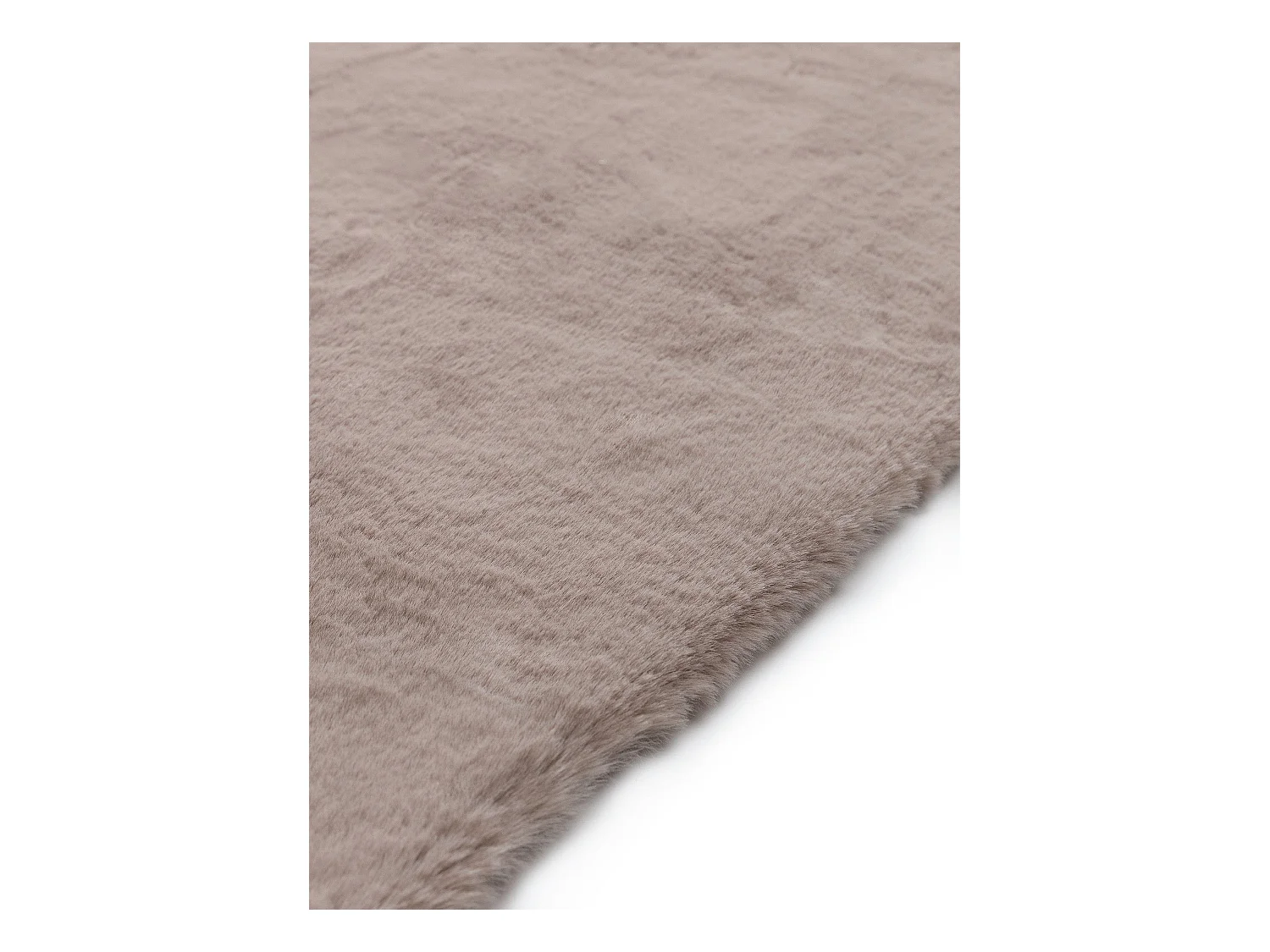 Tapis de fourrure Dave Taupe 80x240 cm