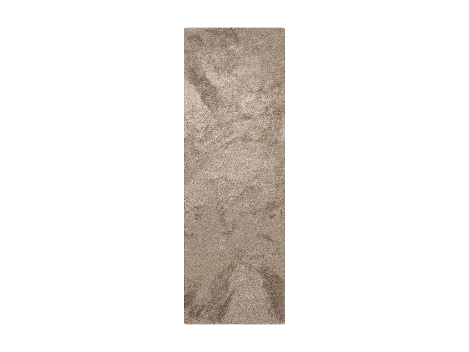 Tapis de fourrure Dave Taupe 80x240 cm