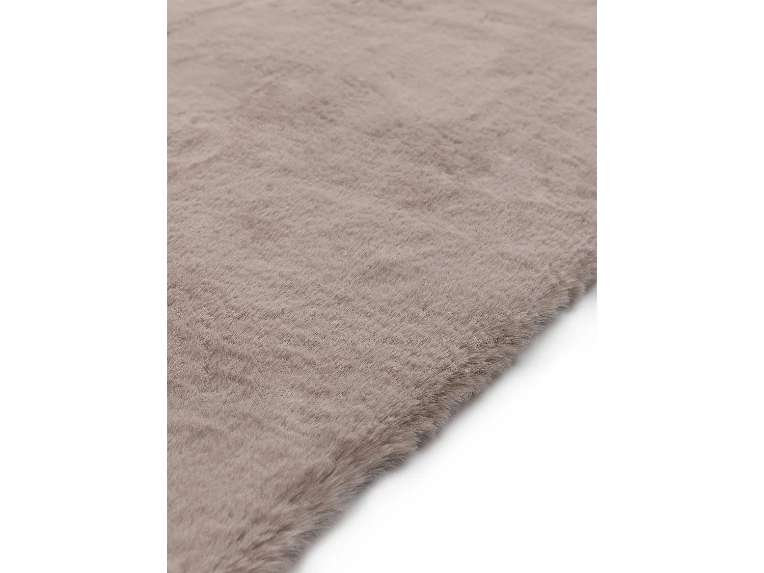 Tapis de fourrure Dave Taupe 80x240 cm
