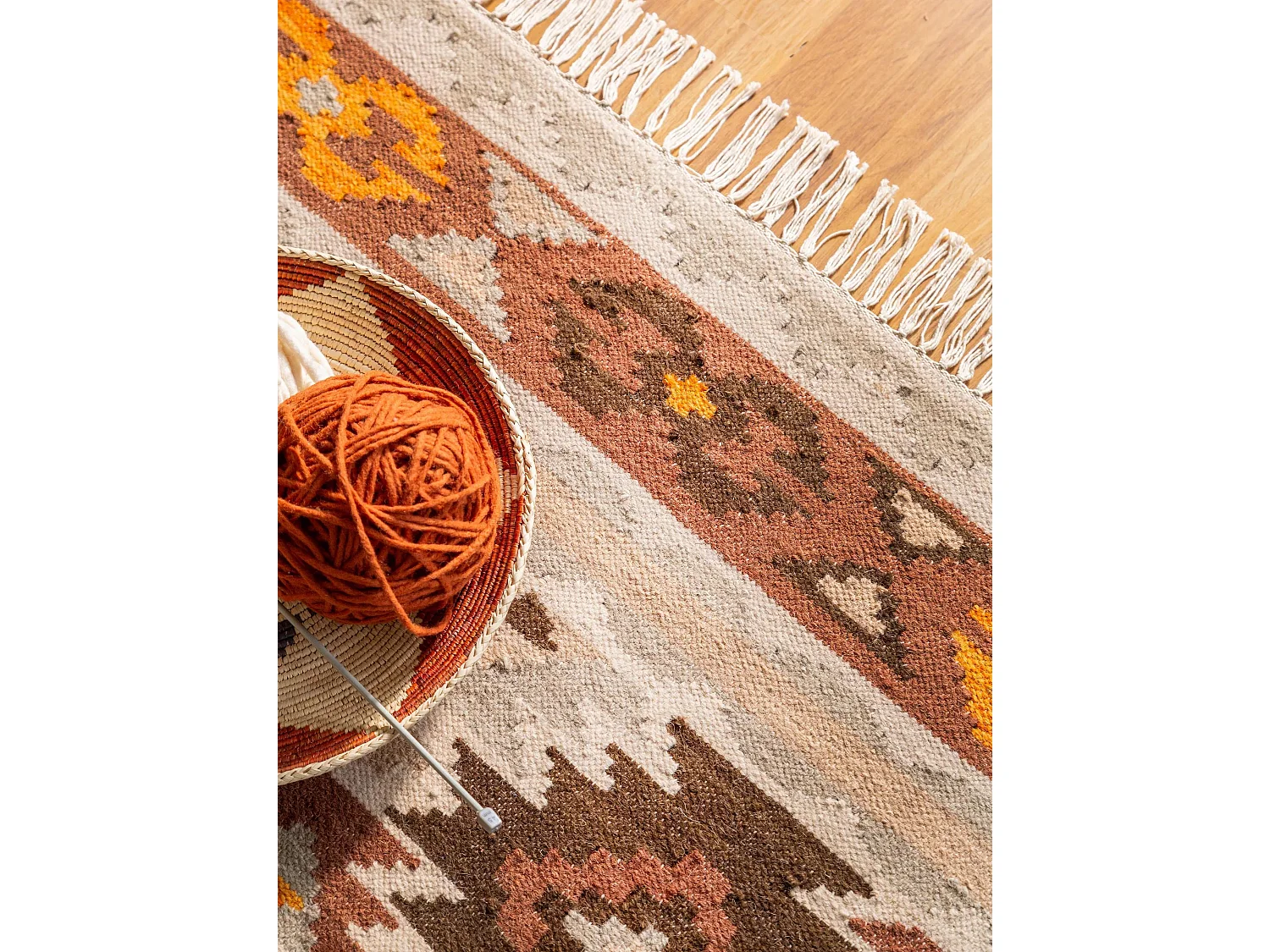 Kelim tissé à la main Zohra Multicouleur 160x230 cm