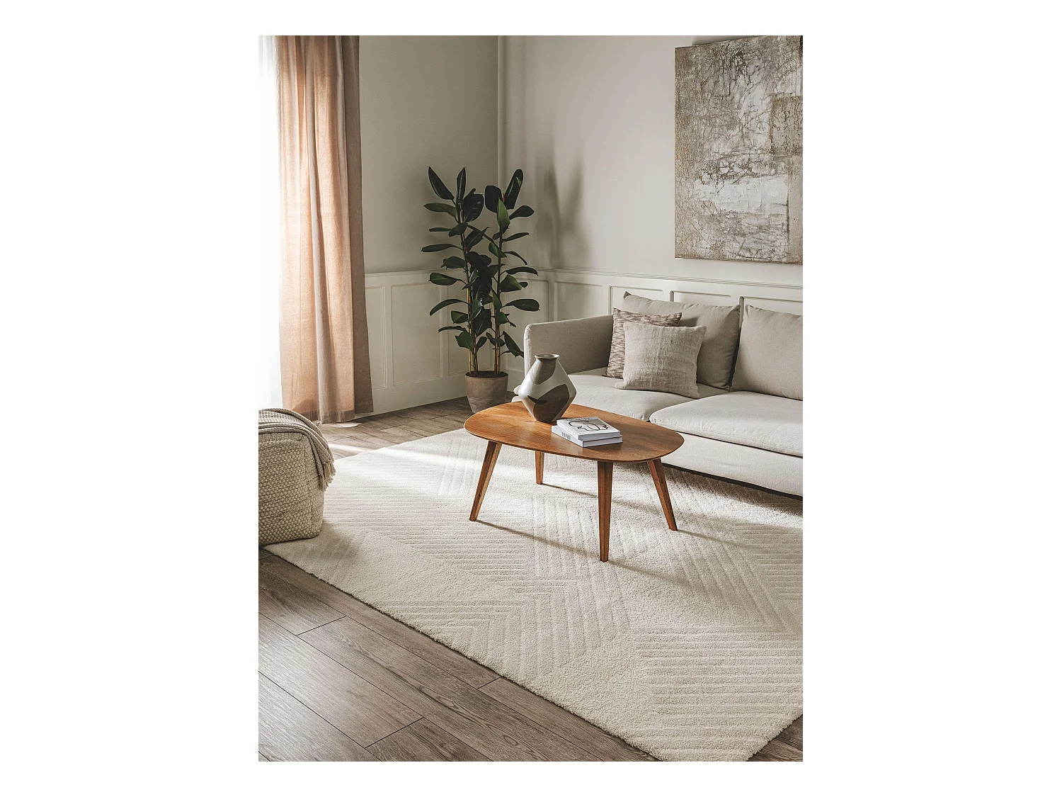 Tapis Tacoma Crème 120x170 cm