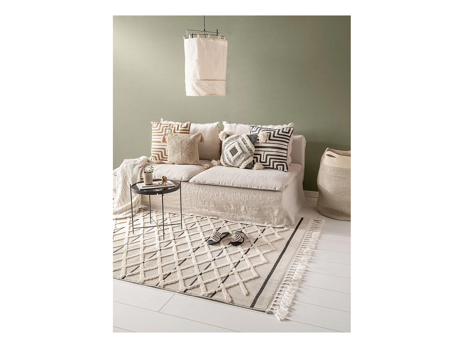 Tapis Oyo Crème 200x290 cm