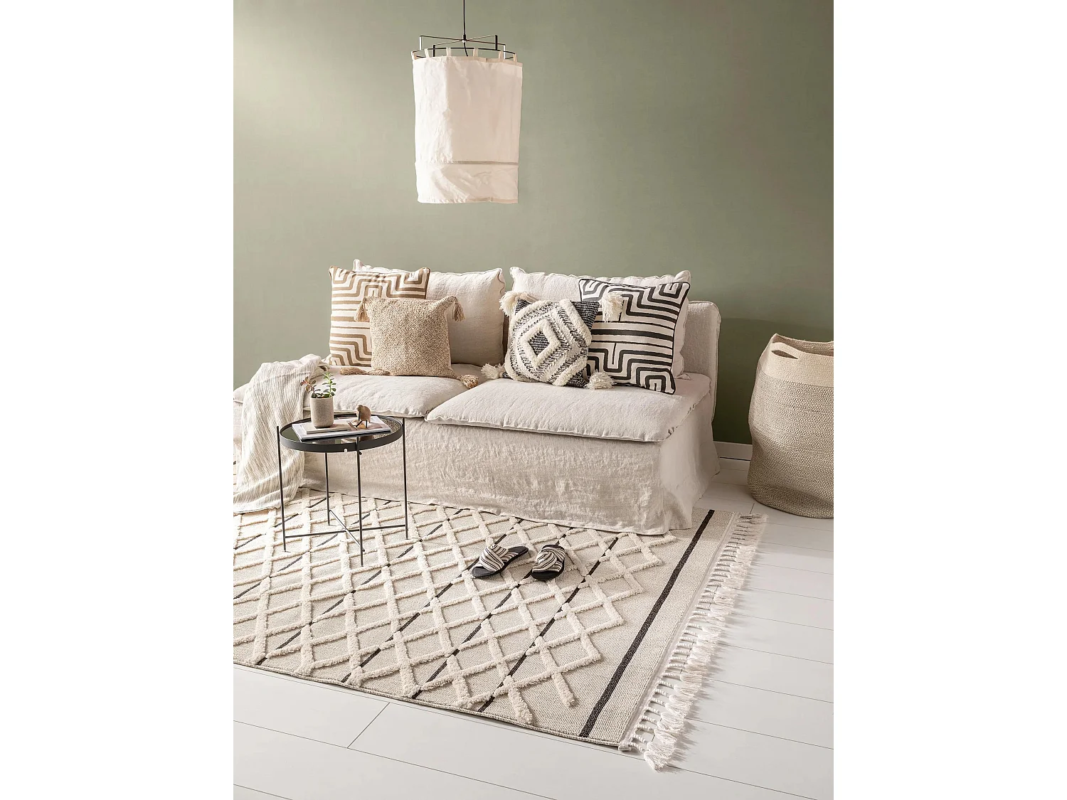 Tapis Oyo Crème 200x290 cm