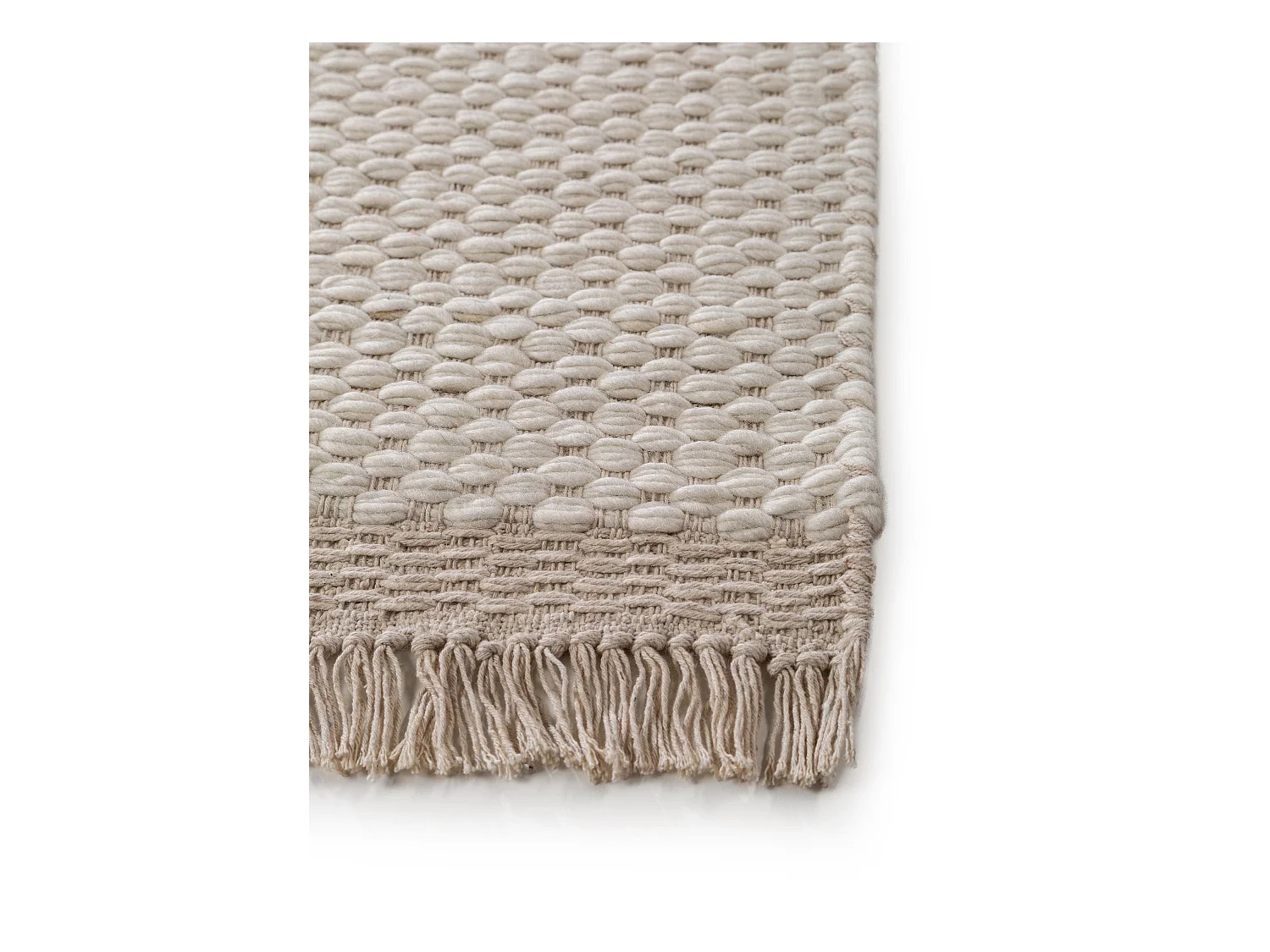 Tapis de laine Lana Crème 80x250 cm