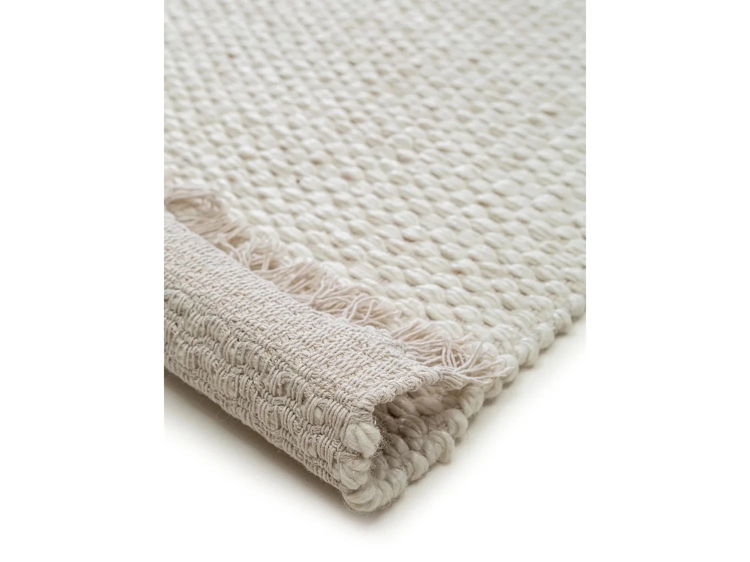 Tapis de laine Lana Crème 80x250 cm