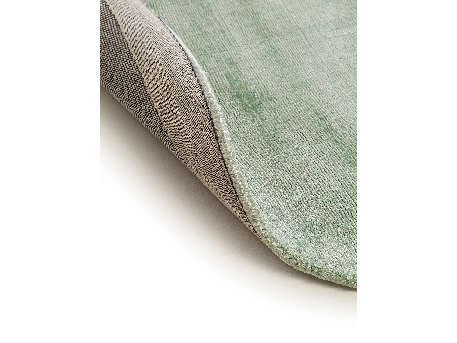 Tapis en viscose Rond Nova Menthe ø 160 cm rond