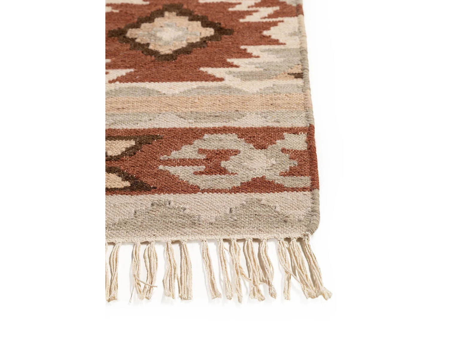 Kelim tissé à la main Zohra Multicouleur 70x140 cm