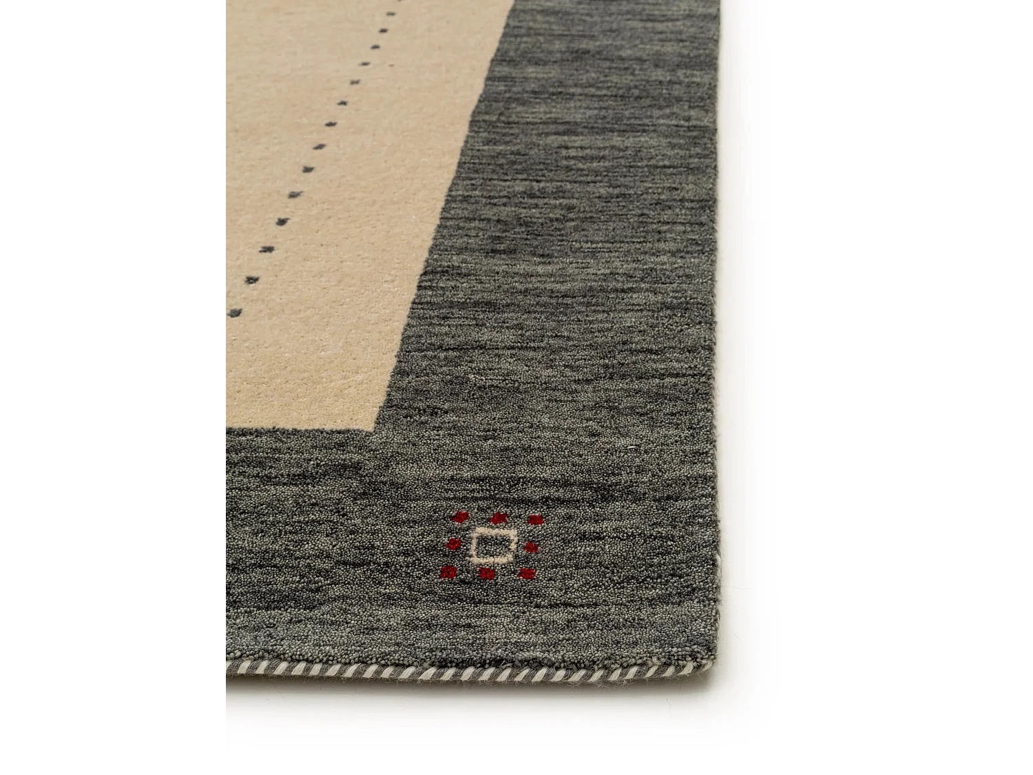 Tapis de laine Jamal Beige/Gris 200x300 cm