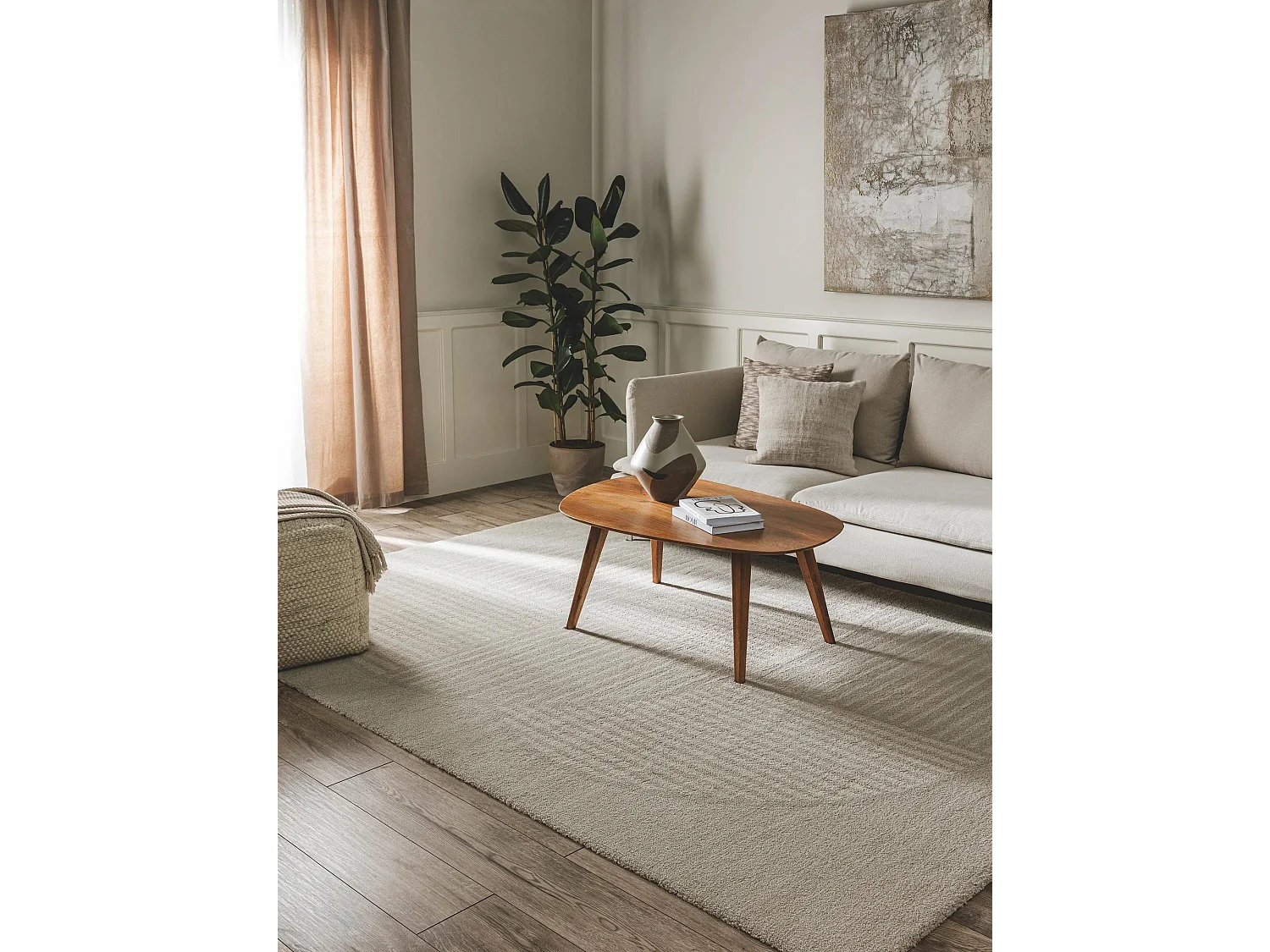 Tapis Tacoma Gris clair 160x230 cm