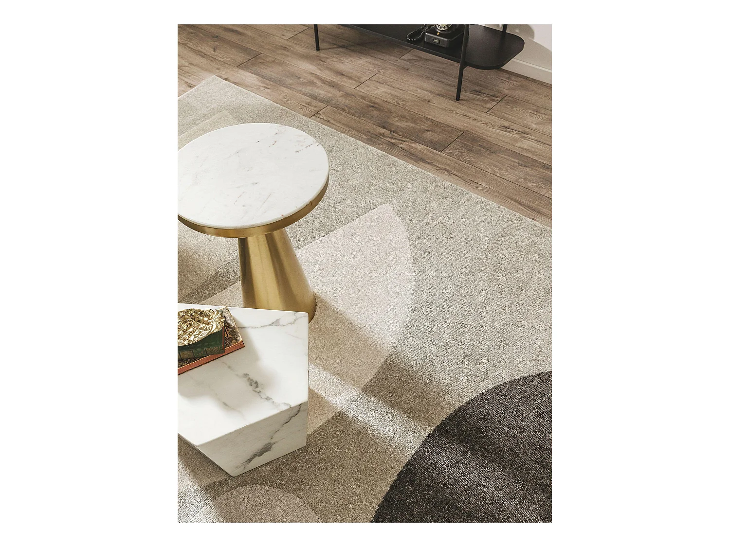 Tapis Ida Crème/Anthracite 200x290 cm