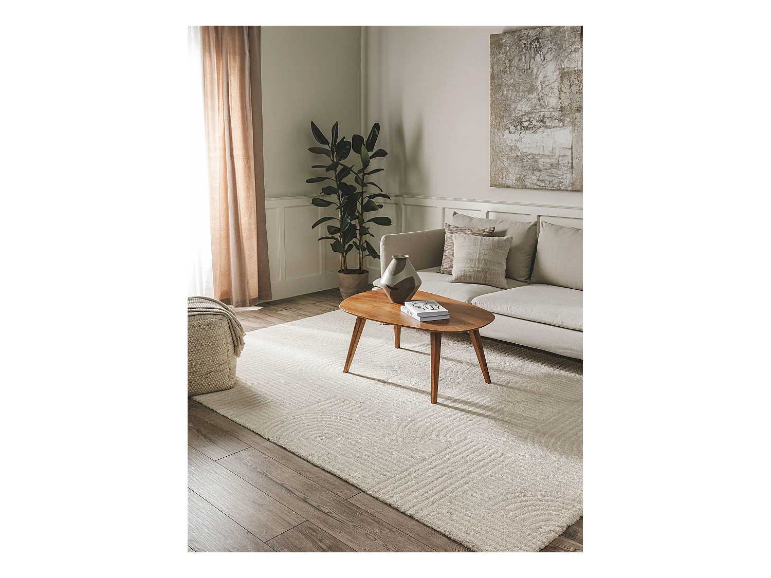 Tapis Tacoma Crème 80x150 cm