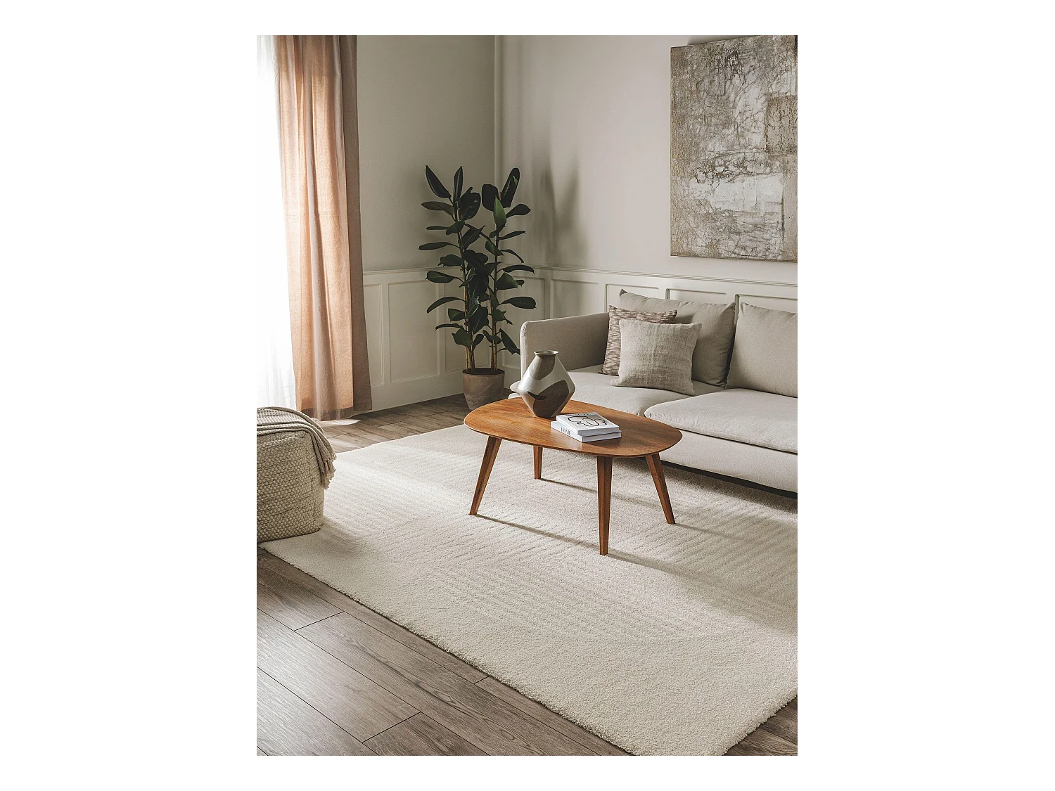Tapis Tacoma Crème 240x340 cm