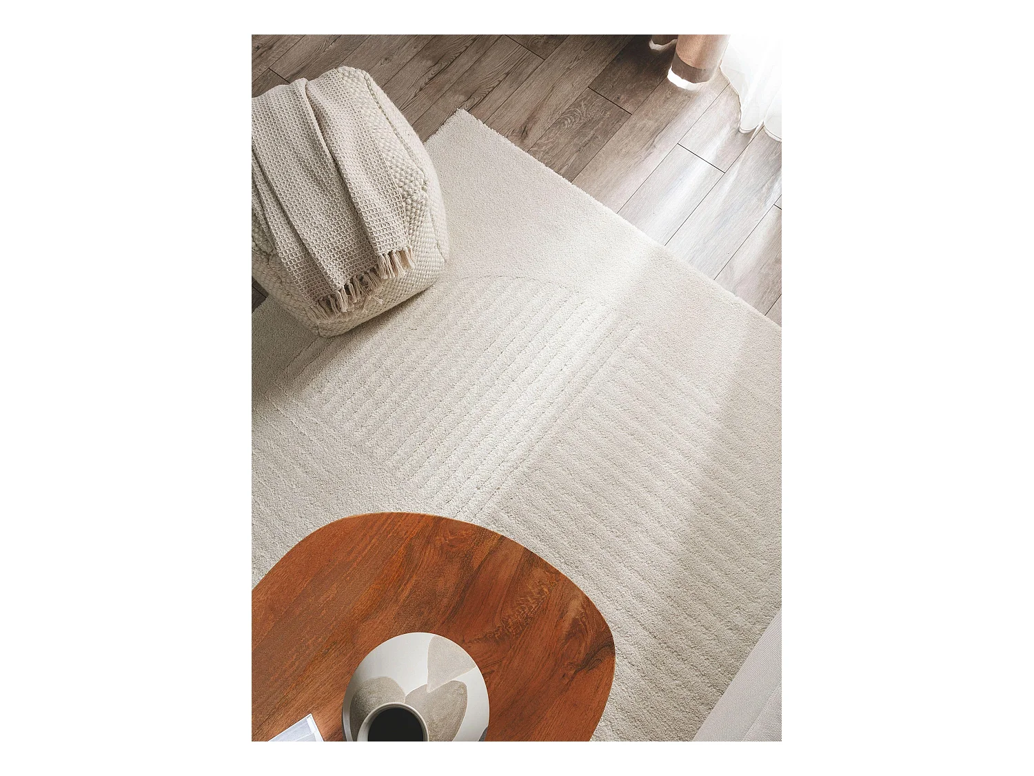 Tapis Tacoma Crème 240x340 cm