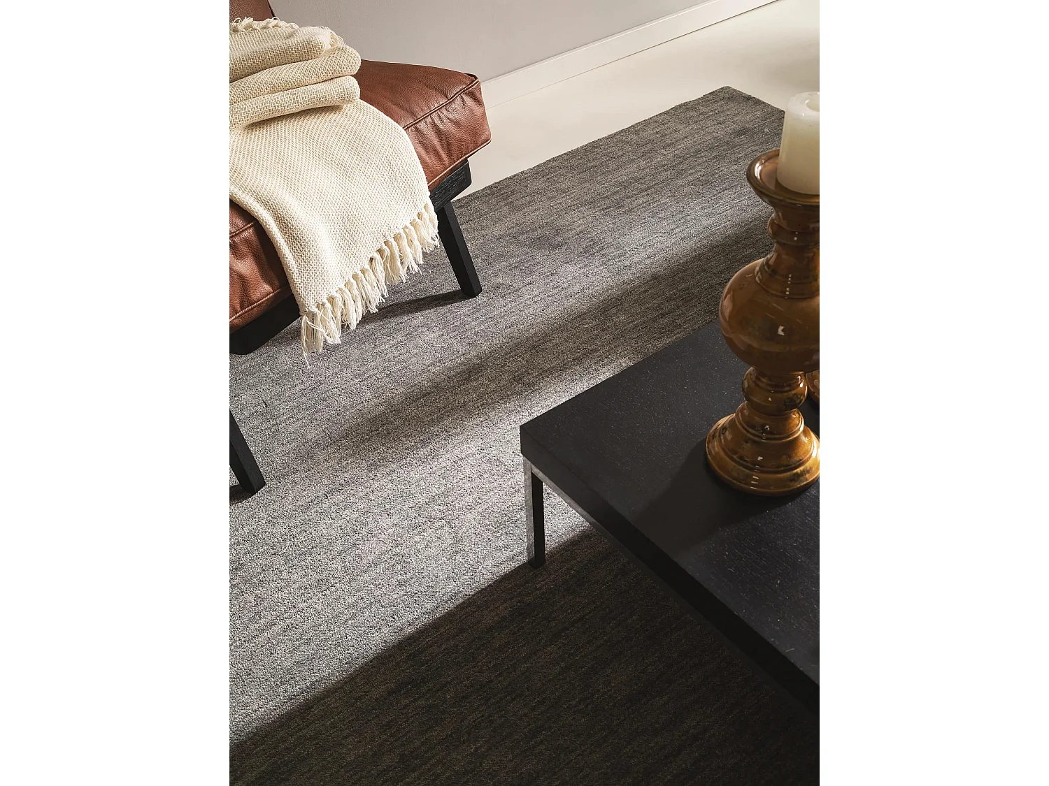 Tapis de laine Jamal Gris 120x170 cm