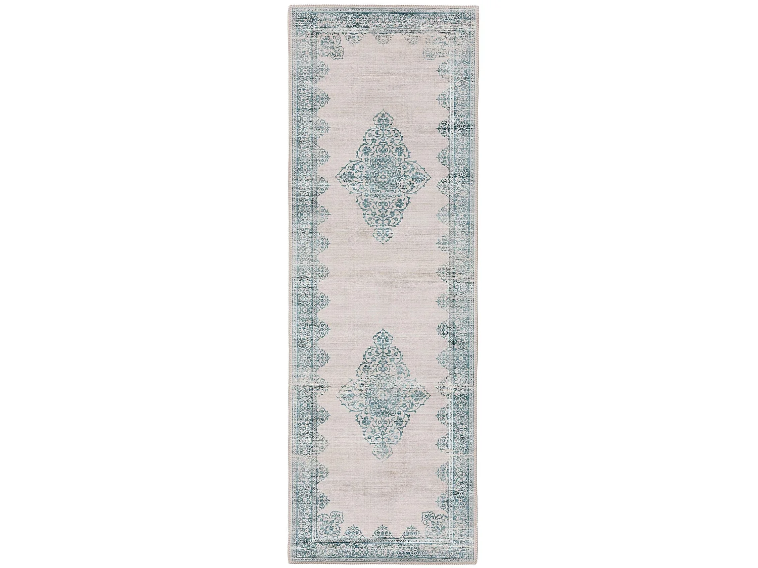 Tapis de couloir Laury Turquoise 80x240 cm