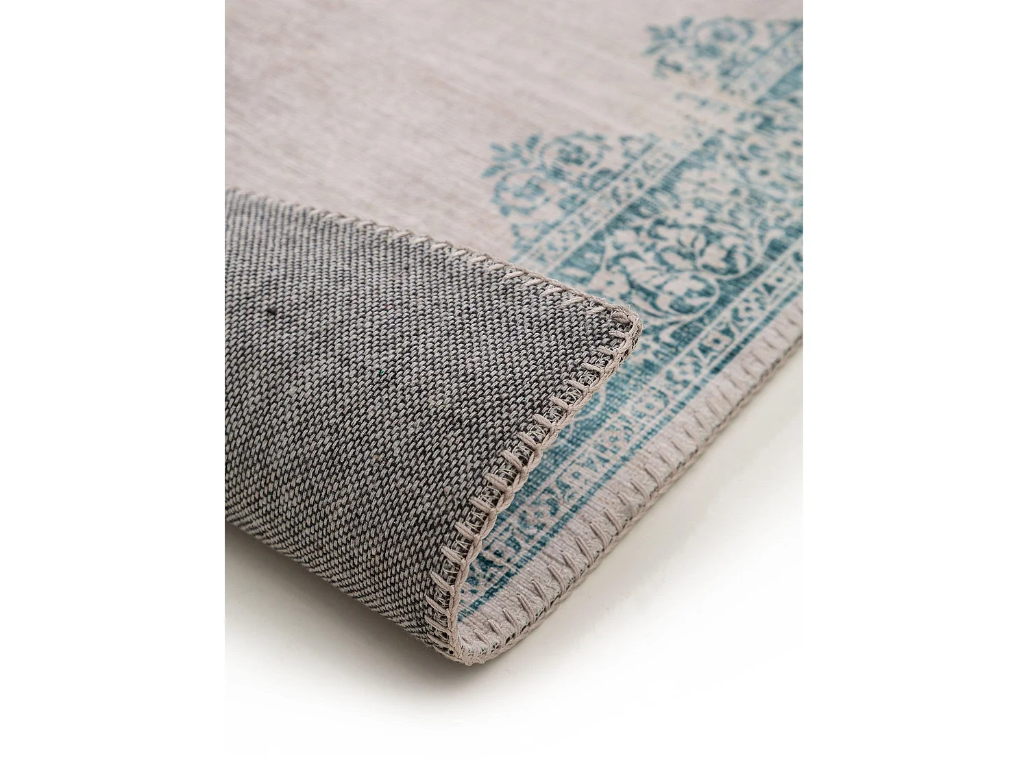 Tapis de couloir Laury Turquoise 80x240 cm