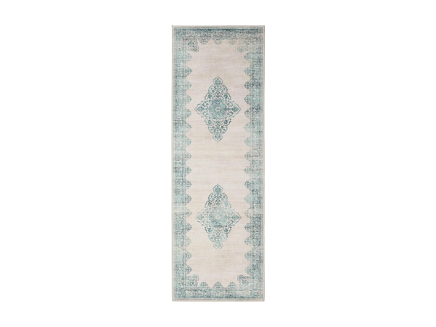 Tapis de couloir Laury Turquoise 80x240 cm