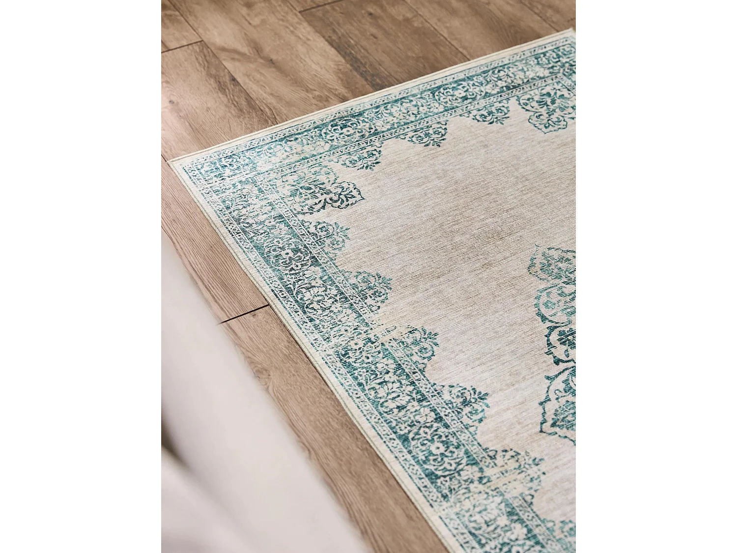 Tapis de couloir Laury Turquoise 80x240 cm