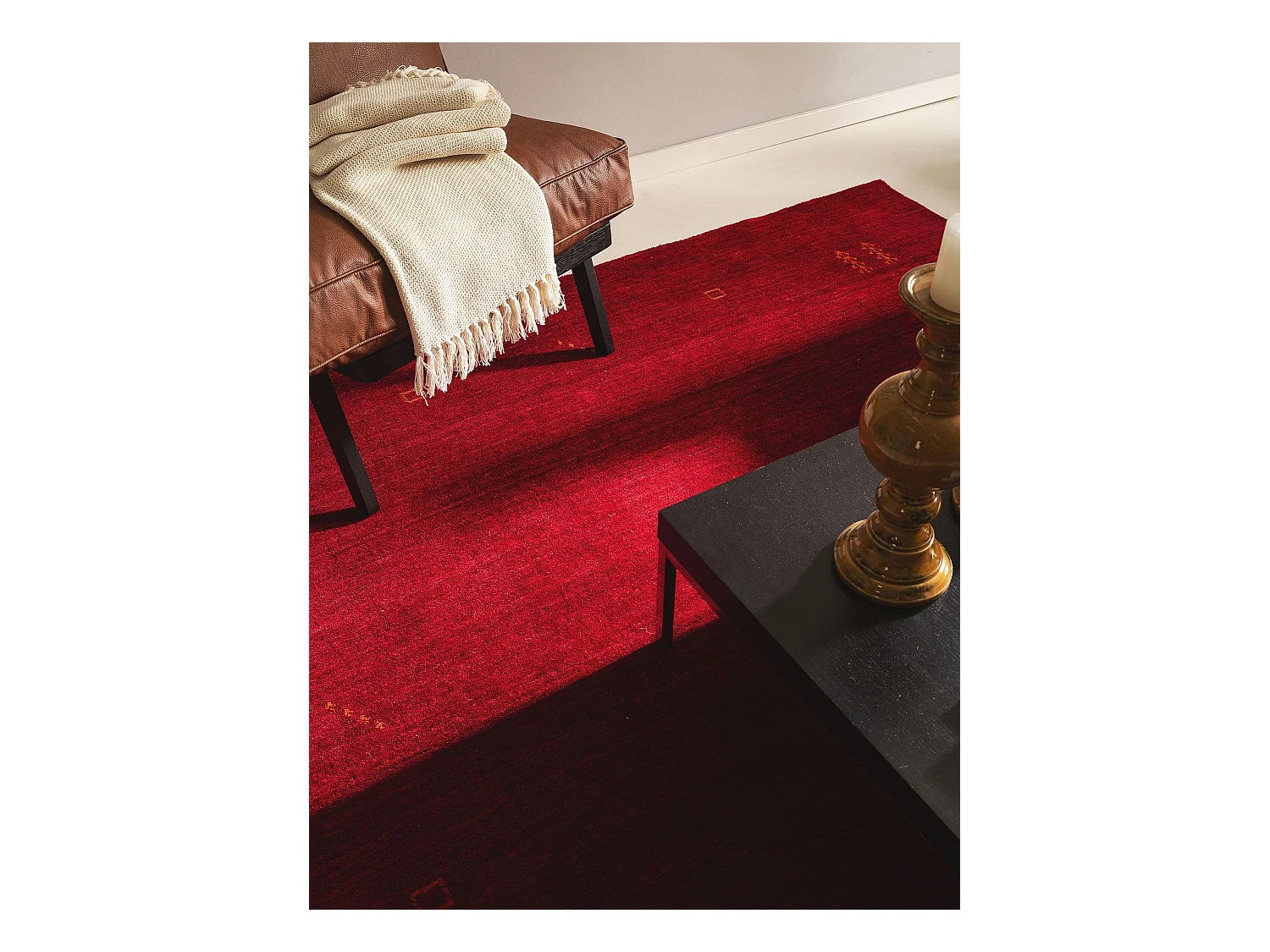 Tapis de laine Jamal Rouge 160x230 cm