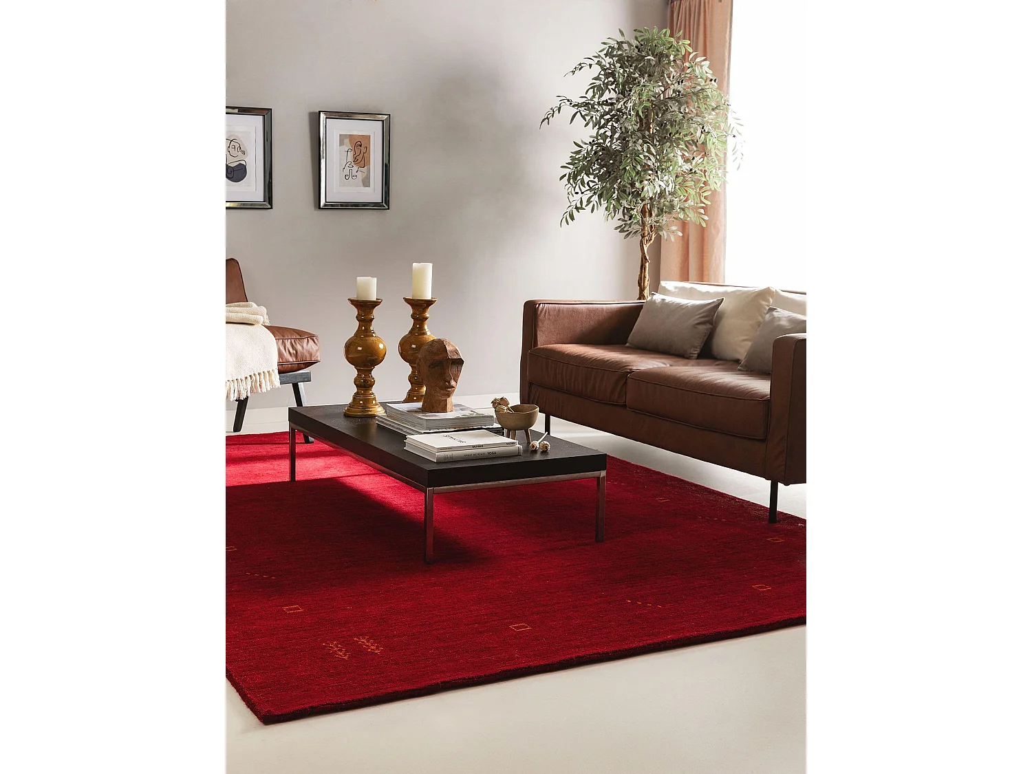 Tapis de laine Jamal Rouge 160x230 cm