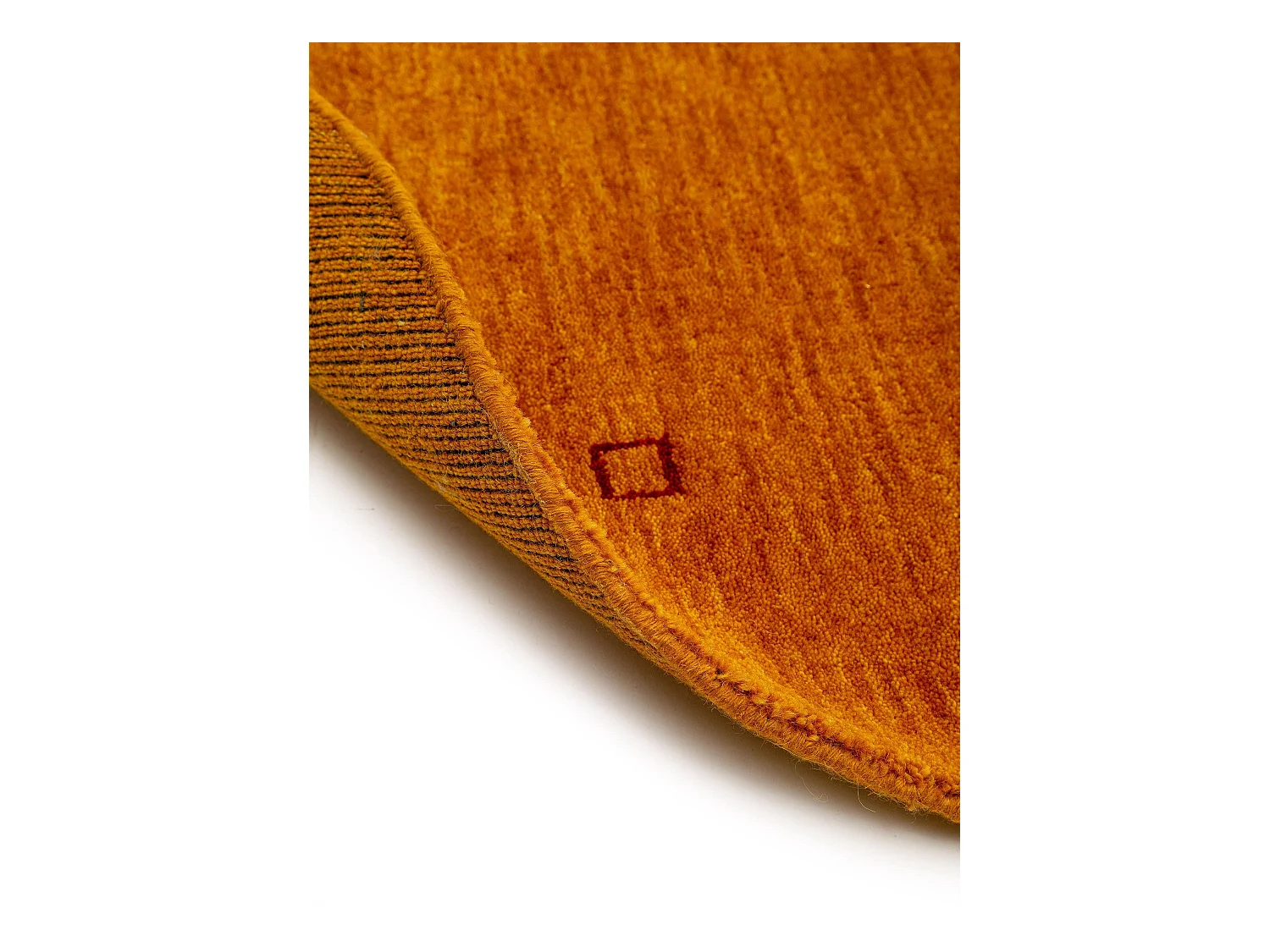 Tapis en laine rond Jamal Jaune ø 200 cm rond