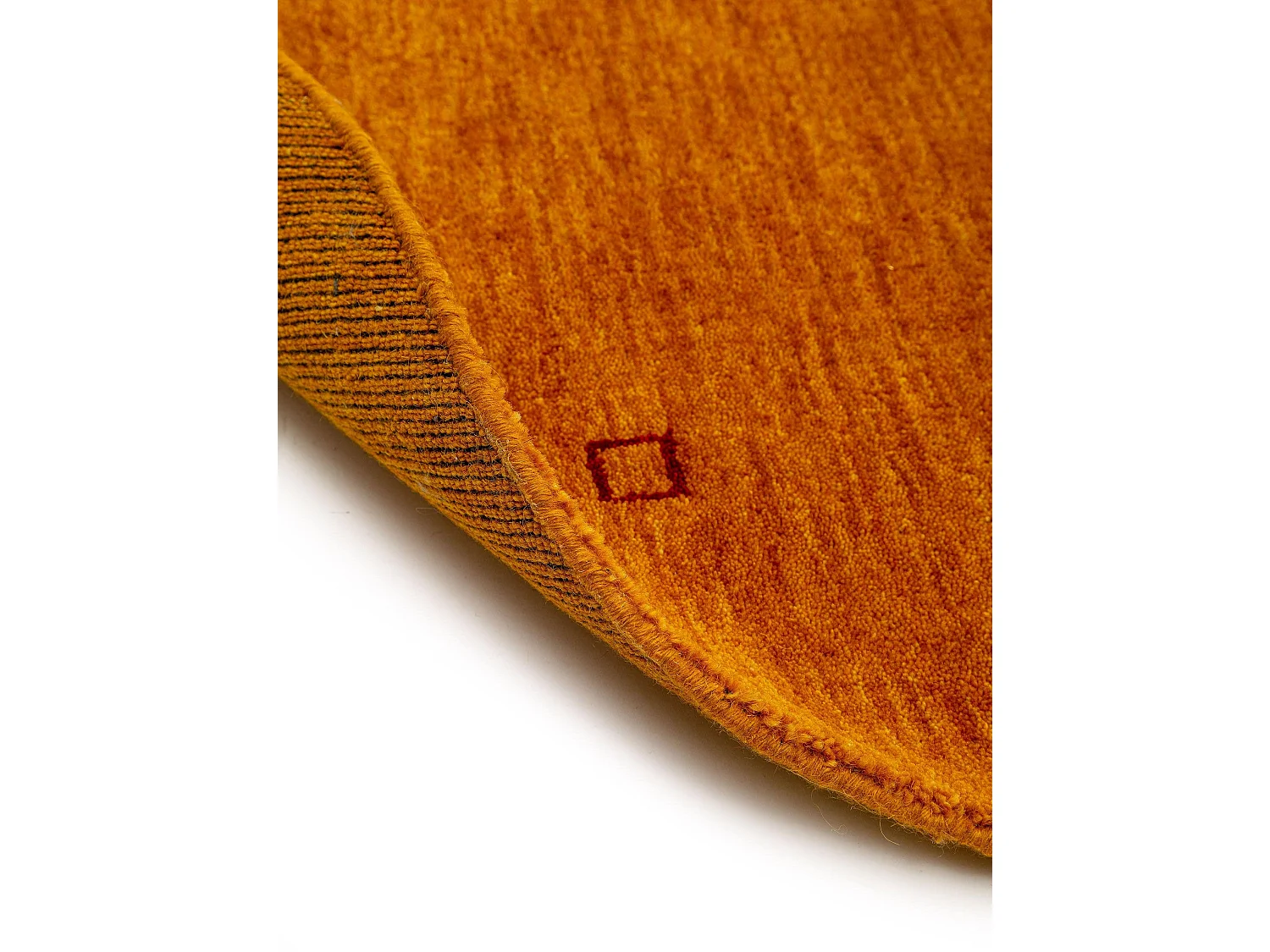 Tapis en laine rond Jamal Jaune ø 200 cm rond