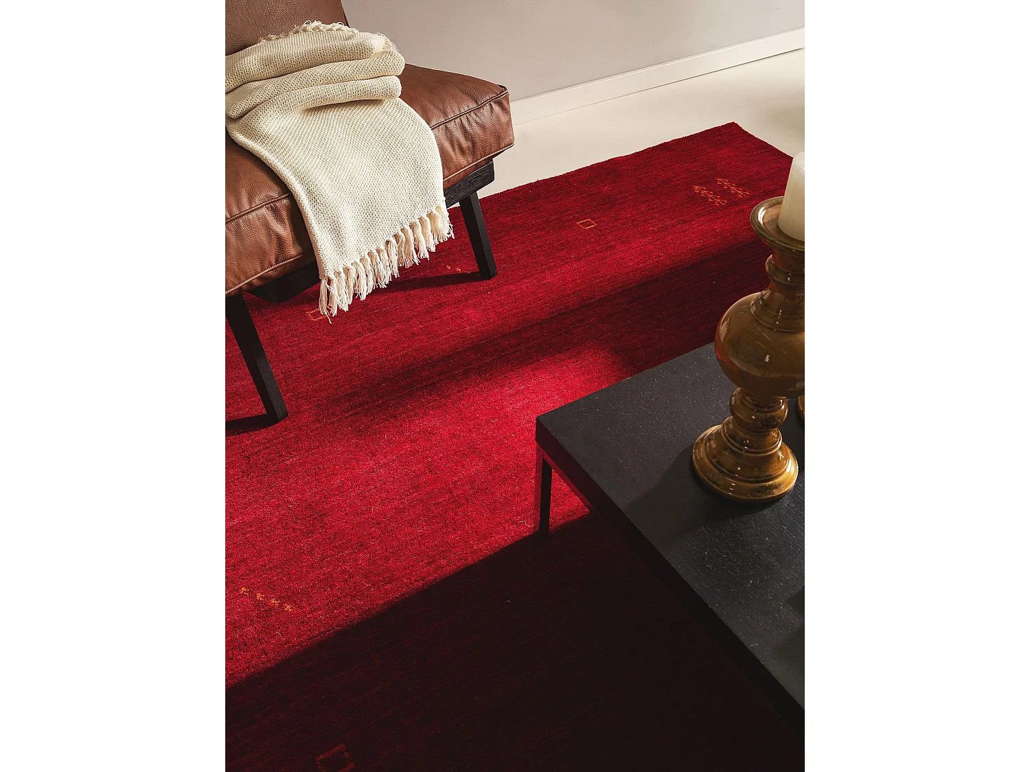 Tapis de laine Jamal Rouge 120x170 cm