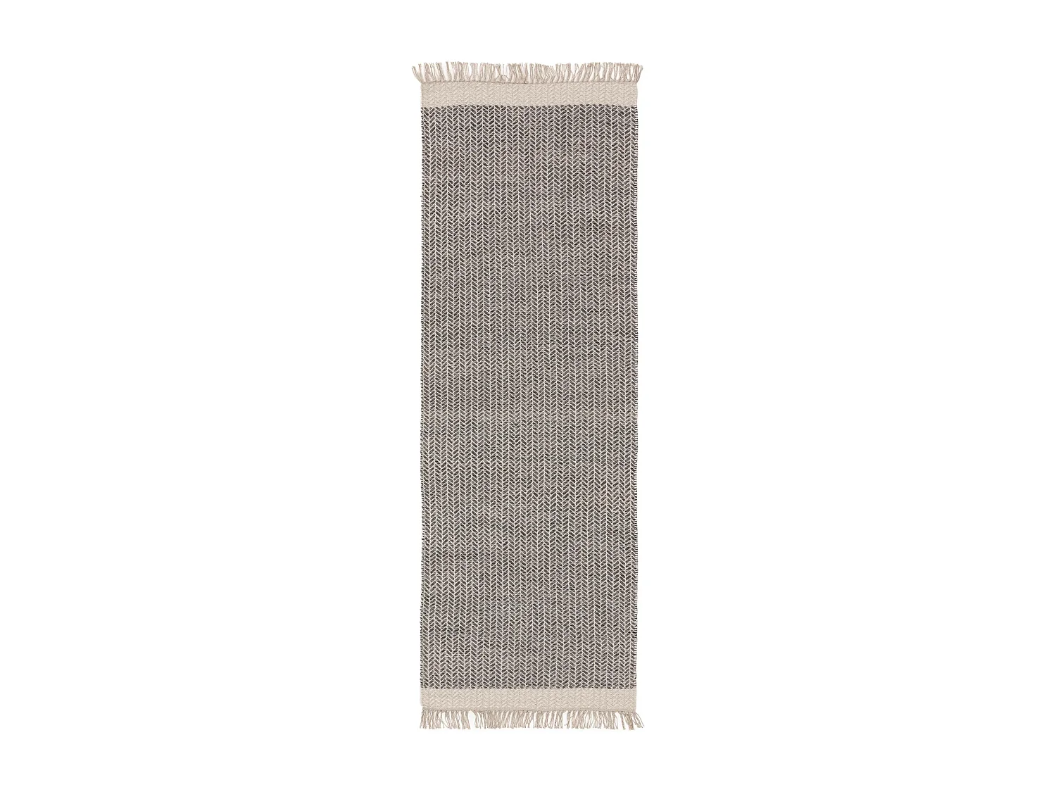 Tapis de couloir en laine Kim Gris 70x200 cm