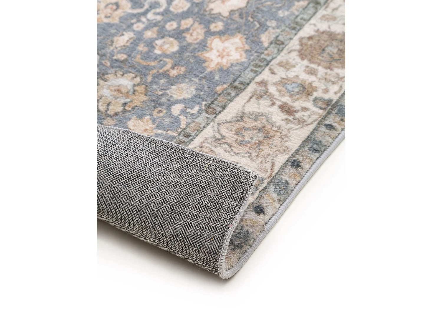 Tapis de couloir Mara Beige/Bleu 80x240 cm