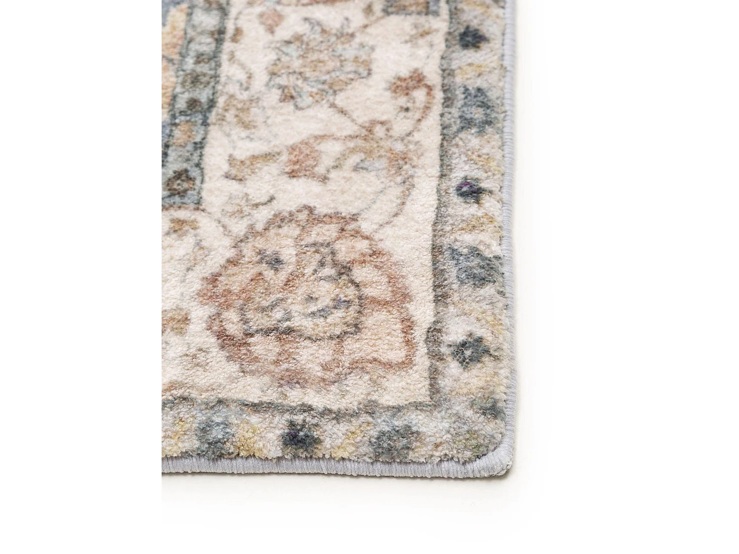 Tapis de couloir Mara Beige/Bleu 80x240 cm